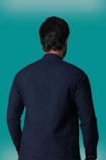 Deep Navy Blue Surprize Poly-Viscose