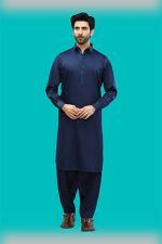 Chitrali Wool Navy Blue Unstiched Man’s Shalwar Kameez