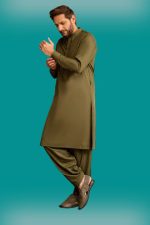 Olive green Surprize Poly-Viscose 1