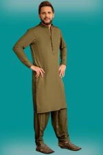 Olive green Surprize Poly-Viscose 3