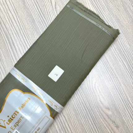 Hawaai Slub Olive Unstitched wash & wear Men's Shalwar Kameez